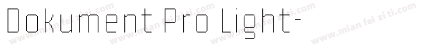Dokument Pro Light字体转换